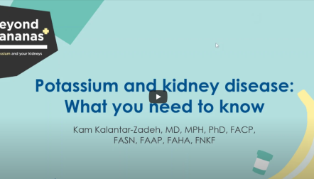 Webinar: Potassium and Kidney Disease: What You need to know 