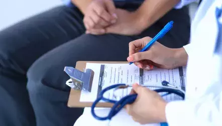 Doctor taking notes