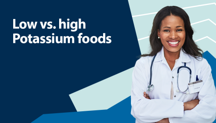 Low vs high potassium foods