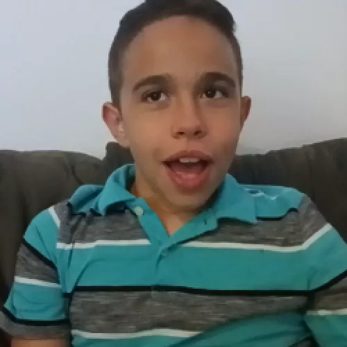 Jovani sitting on a couch