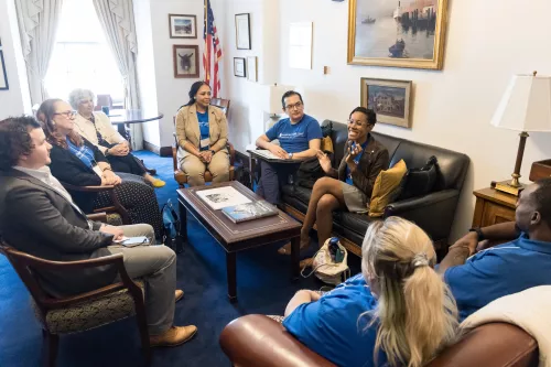 AKF Ambassadors and staff in a state legislator's office