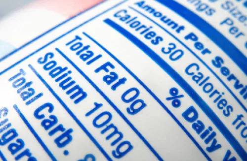 fat nutrition label