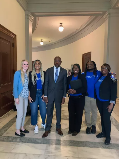 AKF staff and Ambassadors inside the Capitol