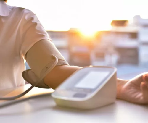 Taking blood pressure