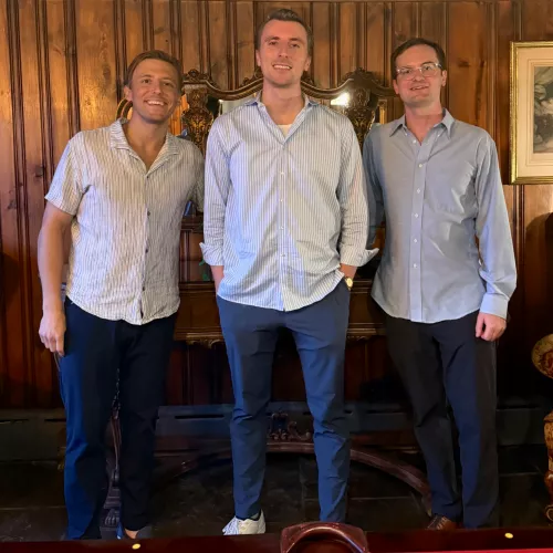 Left to right:  Dylan, Brett and Tom Tusinac