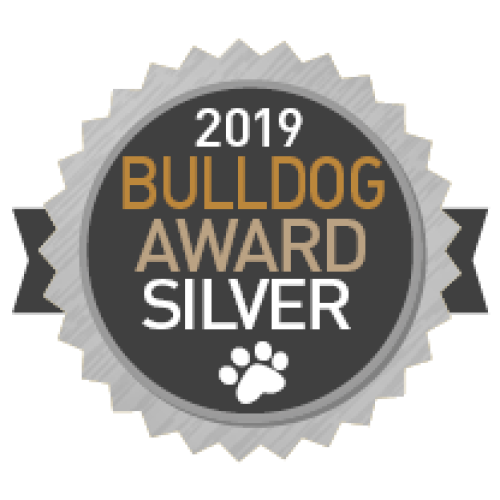 Bulldog award silver badge