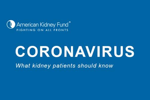 Coronavirus what kidney patients should know