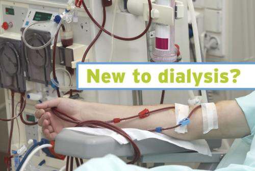 A person's arm connected to the dialysis machine