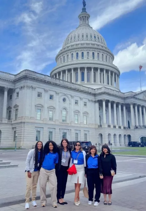 AKF Ambassadors standing in front of the U.S. Capitol building