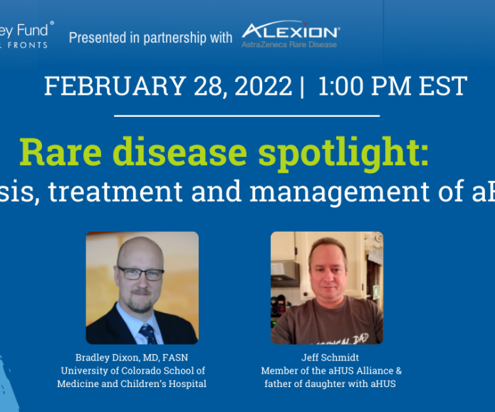 Rare disease spotlight: Diagnosis, treatment and management of aHUS