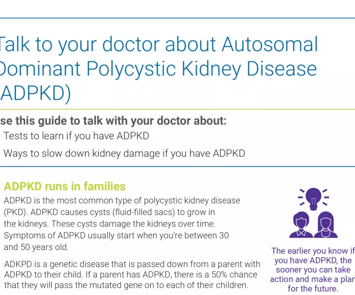 Talk to your doctor about ADPKD