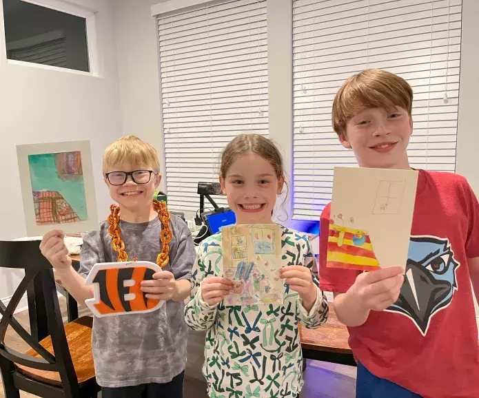 Charlie and his siblings