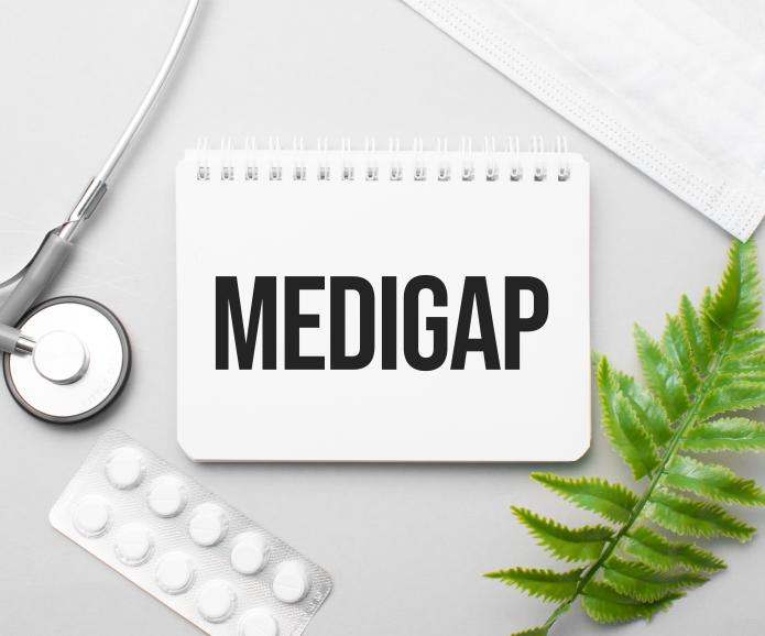 Medigap sign with pills