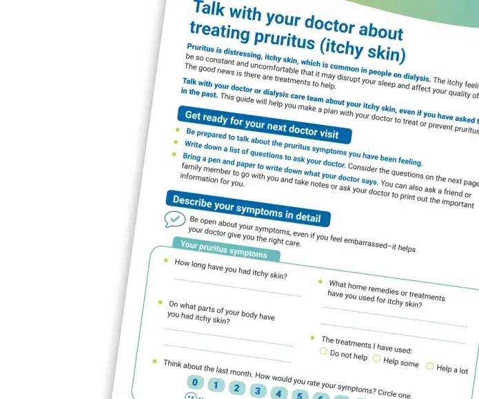 Pruritus talk to your doctor guide