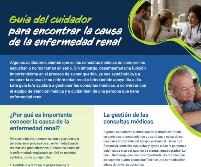 A caregiver's guide to finding the cause of kidney disease