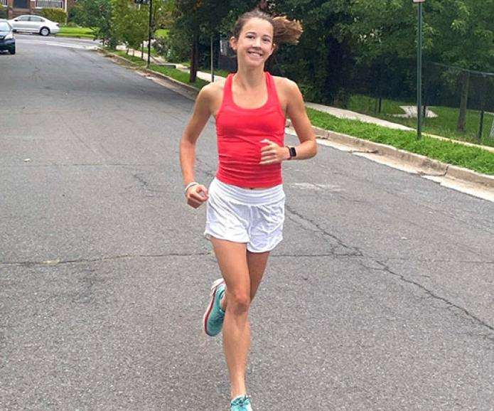 Ellie Hanley running