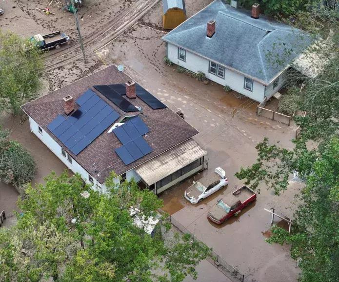Flooding during Hurricane Helene