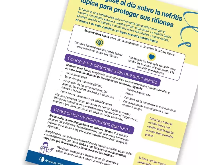 Manténgase al día sobre la nefritis lúpica para proteger sus riñones