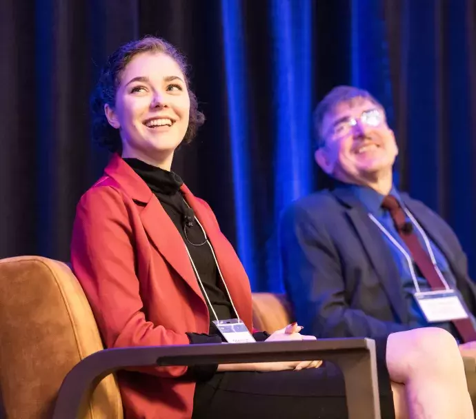 Katie Hallum on a panel for the Unknown Causes of Kidney Disease 2023 Summit