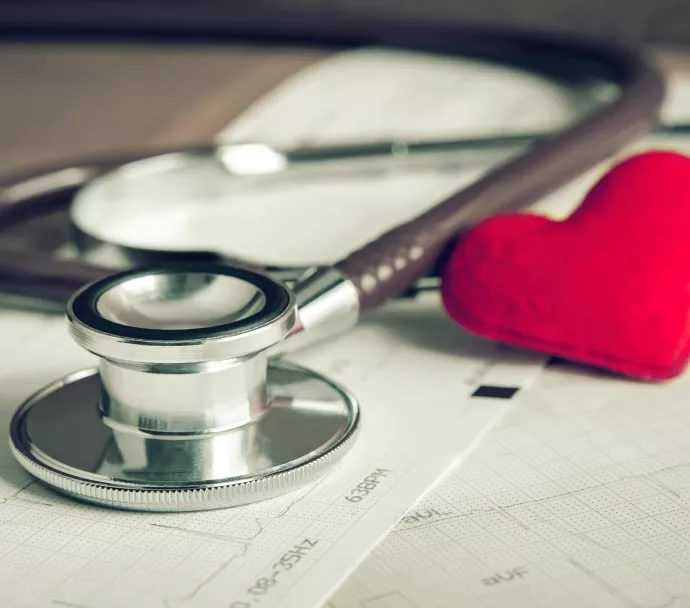 red heart stethoscope