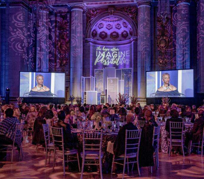 Photo of The Hope Affair Gala - photo of a ballroom with guests