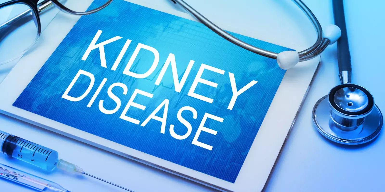 kidney disease written stethoscope