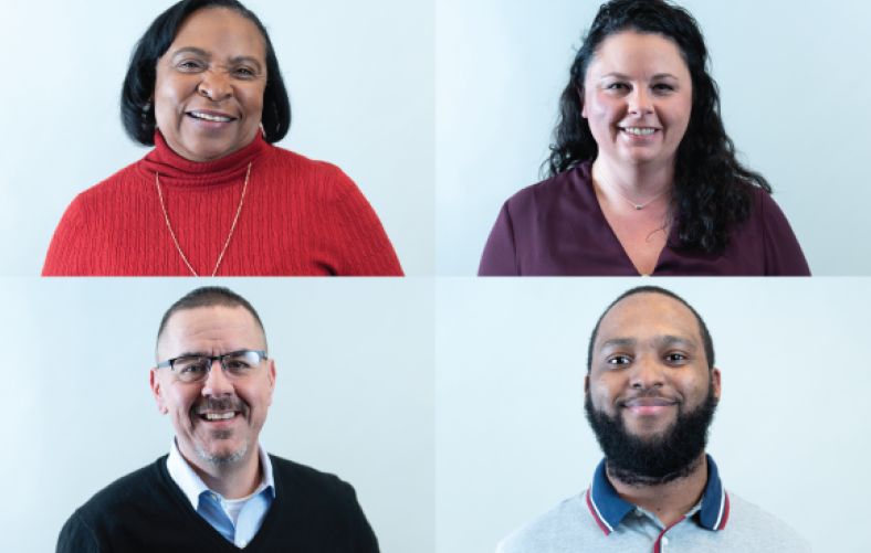 Four faces of kidney patients, caregivers, researcher, supported by AKF