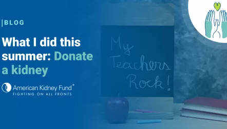 Chalkboard with "My Teachers Rock!", red apple and two red books with blue text overlay, "What I did this summer"