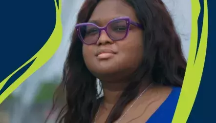 Girl wearing sunglasses