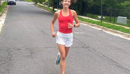 Ellie Hanley running
